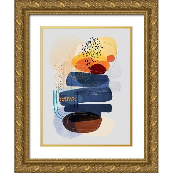 Banerjee, Ishita 12x14 Gold Ornate Wood Framed with Double Matting Museum Art Print Titled - Oceans Apart