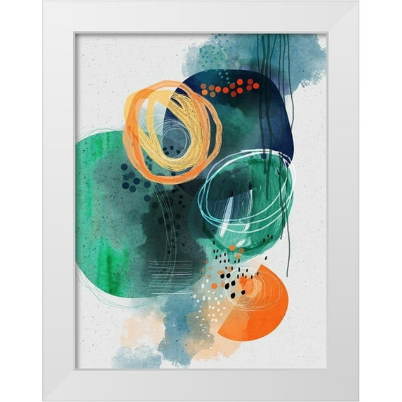 Banerjee, Ishita 12x14 White Modern Wood Framed Museum Art Print Titled - Luna