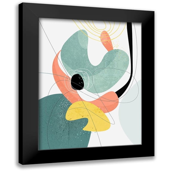 Banerjee, Ishita 19x24 Black Modern Framed Museum Art Print Titled - Galactic 01 - Jupiter