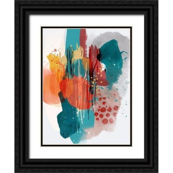 Banerjee, Ishita 25x32 Black Ornate Wood Framed with Double Matting Museum Art Print Titled - Lyrics