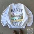 Banff Alberta Mountain Lake Landscape Unisex Classic Crewneck ...