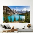 thumbnail image 1 of Banff Alberta Printed, Canada Landscape Printed Canvas, Alberta Art Canvas, Moraine Lake, Nature Landscape Art, Landscape Printed, Canvas Wall Decor - Natural Framed, 1 of 9