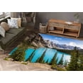 thumbnail image 1 of Banff Alberta Rugs, Thick Rugs, Cute Rug, View Rug, Moraine Lake Rug, Decorative Rug, Canada Landscape Rugs, Gift For The Home Rugs, 2.6'x9.2' - 80x280 cm, 1 of 8
