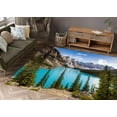 thumbnail image 1 of Banff Alberta Rugs, Thick Rugs, Cute Rug, View Rug, Moraine Lake Rug, Decorative Rug, Canada Landscape Rugs, Gift For The Home Rugs, 1.7'x2.3' - 50x70 cm, 1 of 8