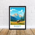 Banff Alberta Wall Art Print, Iconic Mountain Scenery And Wilderness ...
