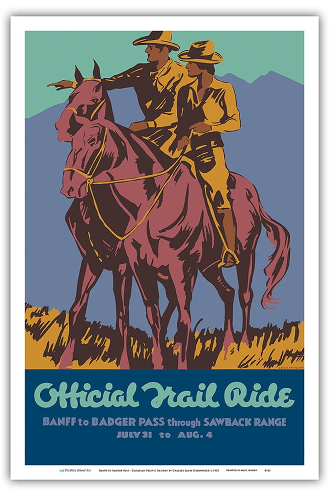 Canadian Pacific Banff In The Canadian Rockies Vintage Travel Poster - Foto 10