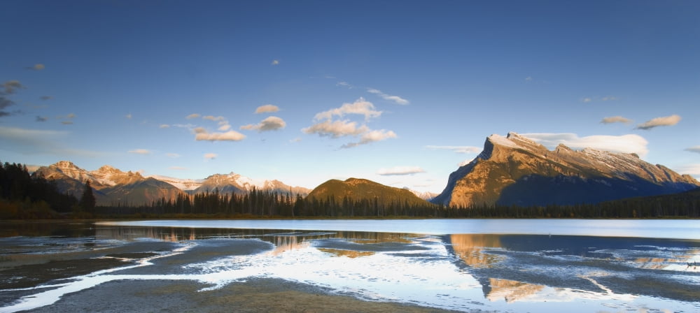 Banff National Park Alberta Canada Canvas Art - Carson Ganci Design Pics (20 x 9)
