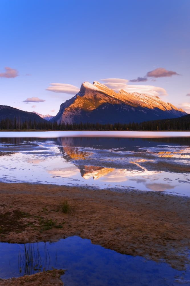Banff National Park Alberta Canada Canvas Art - Carson Ganci Design Pics (22 x 34)