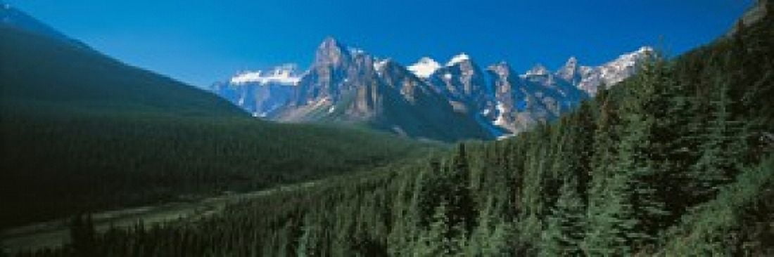 Banff National Park Alberta Canada Canvas Art - Panoramic Images (36 x 12)