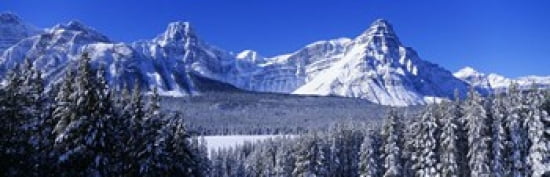 Banff National Park Alberta Canada Canvas Art - Panoramic Images (36 x 12)
