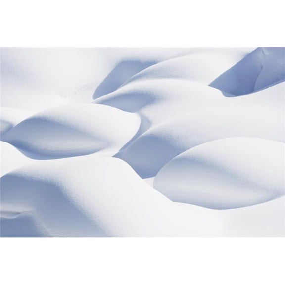 Banff National Park Alberta Canada - Snow Drifts In Lake Louise Poster Print