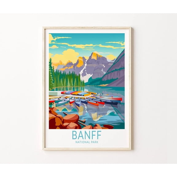 Banff National Park Alberta Canada Travel Wall Art Home Decor