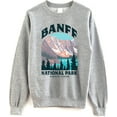 thumbnail image 1 of Banff National Park Sweatshirt - Alberta Canada Rocky Mountain Crewneck, Nature Hiking Sweater, 1 of 6