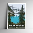 thumbnail image 1 of Banff National Park Vintage Travel Poster / Postcard WPA Style Canada, 1 of 3