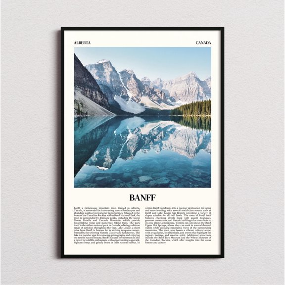 Banff Print, Banff Wall Art, Banff Poster, Banff Art Print, Banff Decor, Poster Only