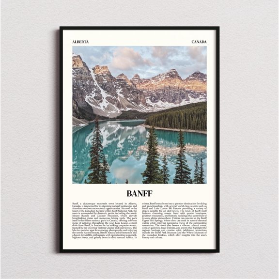 Banff Print, Banff Wall Art, Banff Poster, Banff Art Print, Banff Decor, Poster Only