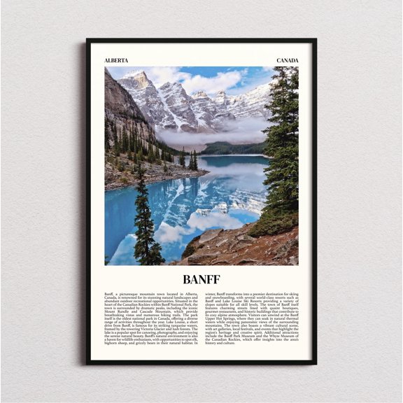 Banff Print, Banff Wall Art, Banff Poster, Banff Art Print, Banff Decor, Poster Only