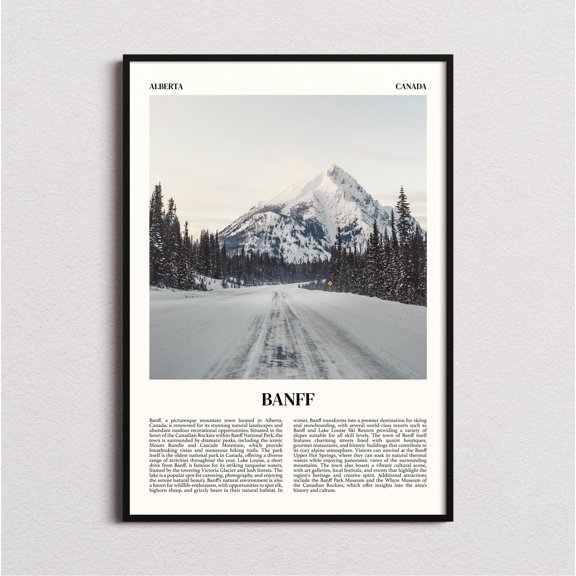 Banff Print, Banff Wall Art, Banff Poster, Banff Art Print, Banff Decor, Poster Only