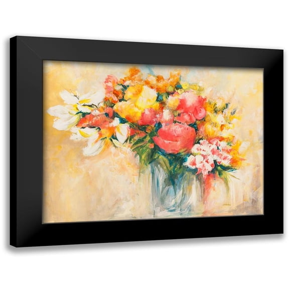 Banfi, Laura 14x12 Black Modern Framed Museum Art Print Titled - Bouquet destate