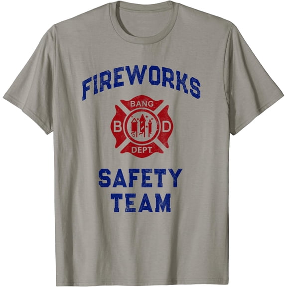 Bang Dept Fireworks Staff Safety Team Funny Mom Boom Squad T-Shirt, Unisex T-Shirt