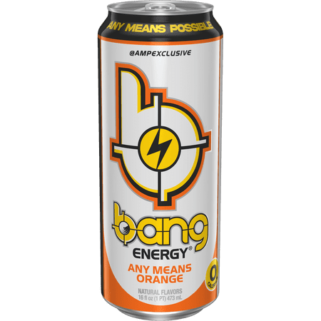 Bang Energy Drink, Any Means Orange, 16 fl oz (2 pack)