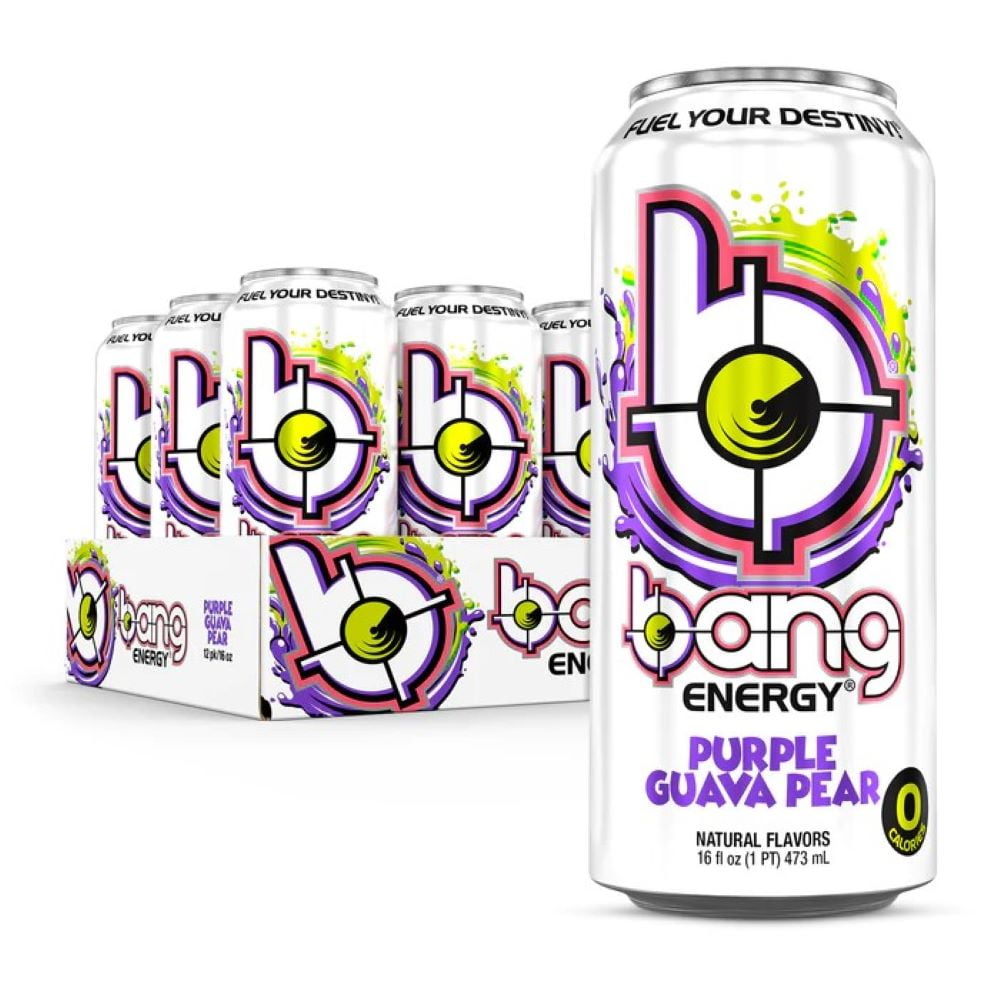 Bang, Purple Guava Pear, 12 - 16 fl oz Cans