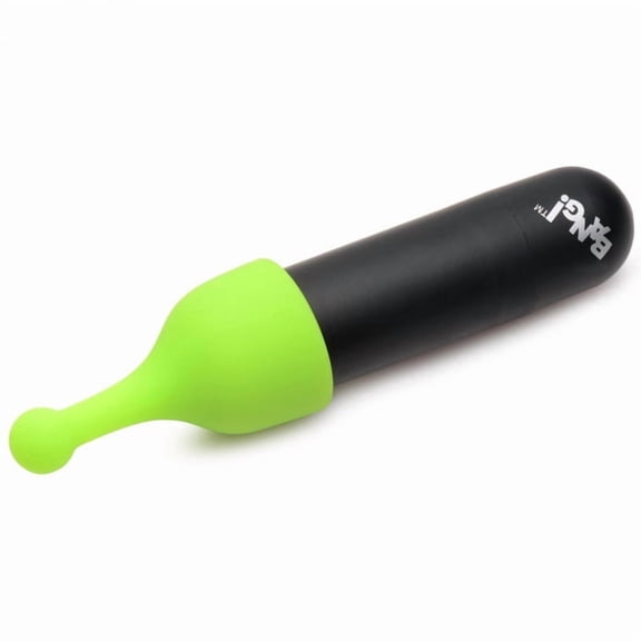 Bang! Rechargeable Bullet Vibrator with 4 Attachments, Black