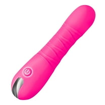 Bang! Thrusting Rechargeable Silicone Dildo G-Spot Vibrator, Pink