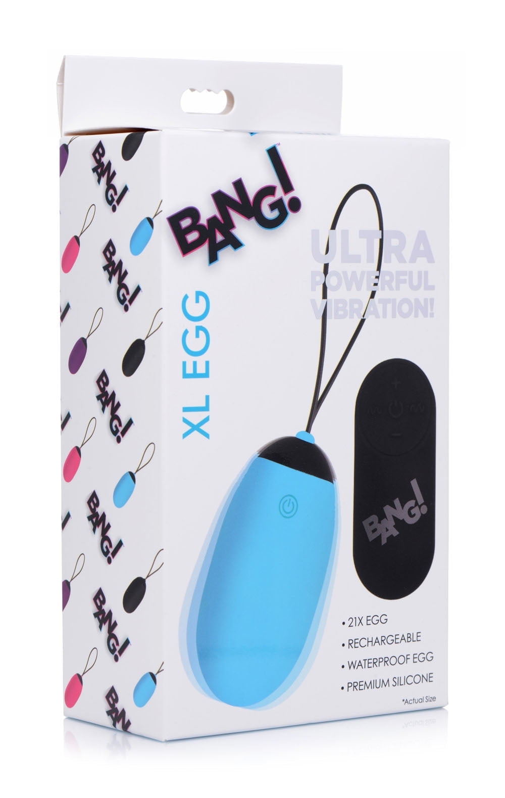 Bang! XL Egg Bullet Vibrator, Blue