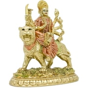 BangBangDa Durga Figurine Traditional Hinduism Diwali Gold Polyresin Decoration