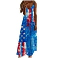 thumbnail image 1 of BangWanChi Beach Dresses for Women 2024 Vacation Summer Dresses for Women Print Sleeveless Round Neck Dress Casual Dresses, 1 of 1
