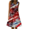 thumbnail image 1 of BangWanChi Boho Dresses for Women Womens Fashion Holiday Summer Casual Printing Sleeveless Party Beach Loose Dress, 1 of 5
