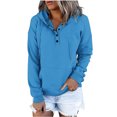 thumbnail image 1 of BangWanChi Hoodies for Women Pullover Women's Fashion Classic Long Sleeved Hooded Pocket Sweatshirt Tops Blouse, 1 of 1