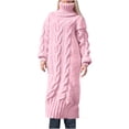 thumbnail image 1 of BangWanChi Maxi Dresses for Women Womens Summer Dresses Sexy Dresses for Women Fashion Women Tight Solid Turn-down Collar Long Sleeve Single Long Sweater Dress, 1 of 6