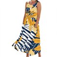 thumbnail image 1 of BangWanChi Maxi Dresses for Women 2024 ClearanceWomen's Sleeveless Printed Pocket Long Dress, 1 of 1