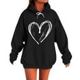 thumbnail image 1 of BangWanChi Plus Size Hoodies for Women Winter Casual Christmas Solid Long Sleeve Pullover Blouse Sweatshirt, 1 of 5
