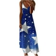 thumbnail image 1 of BangWanChi Plus Size Summer Dresses Women's Summer Print Casual Loose Sleevless V-Neck Dress, 1 of 5