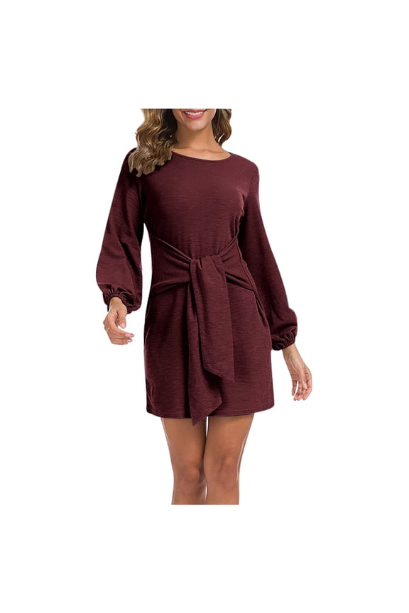 Red White and Blue Dress for Women Wedding Guest Dresses for Women Summer Dresses for Women 2024 Fashion Women Spring Sexy Casual Round-Neck Solid Long Dress