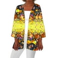 thumbnail image 1 of BangWanChi Summer Cardigans for Women Lightweight Womens Summer Fall Printed Cardigan Long Sleeve Loose Cover Up Casual Blouse Tops, 1 of 5