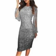 BangWanChi Winter Dresses for Women 2024 Trendy Women's Evening Dress