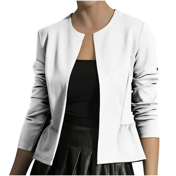 BangWanChi Womens Cardigan Sweaters Lightweight Women's Fashion Short Suit Jackets Women's Tops Suit Jackets