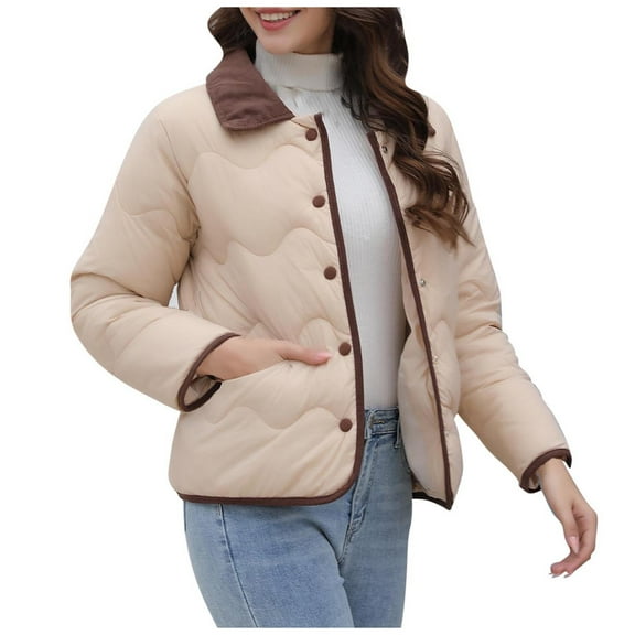 BangWanChi Womens Coats Winter Womens Winter Clothes Plus Size Warm Coat Long Sleeve Jacket