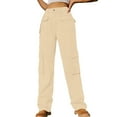 thumbnail image 1 of BangWanChi Womens Jeans Bootcut Fashion Women's Spring/Summer Pocket Button Mid Waist Tight Pants, 1 of 5