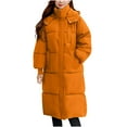 thumbnail image 1 of BangWanChi Womens Winter Coats Long Long Sleeved Solid Color Hooded Jacket, 1 of 5