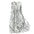 thumbnail image 1 of BangWanChi Work Dresses for Women Work Dresses for Women Plus Size Dress Women Casual Temperament Elegant Loose Printed Lace Up Button Pleated 3/4 Sleeves Flip Collar Dress, 1 of 5