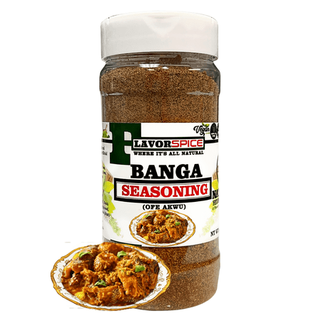Banga Soup Seasoning 3.9oz, blend of exotic African traditional natural herbs and spices no artificial or preservatives, no Salt, no sugar, no MSG, gluten free, great For Keto / Vegan
