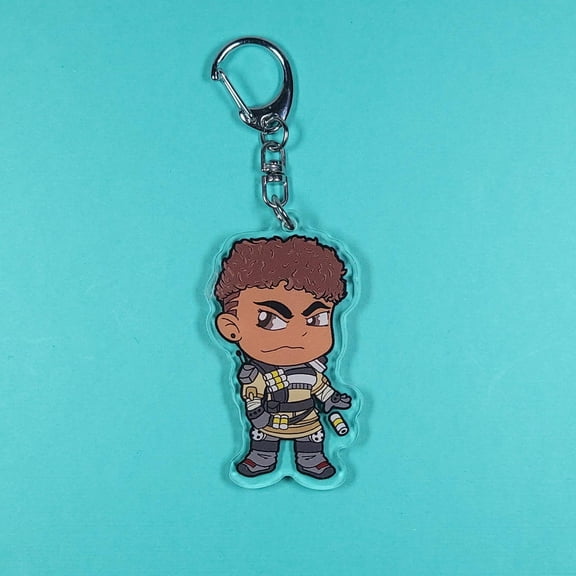 Bangalore Apex Acrylic Charm Keychain, Apex Legends, Gaming Gift, Fan Art, Cute Ita Bag Charm (1 keychain)