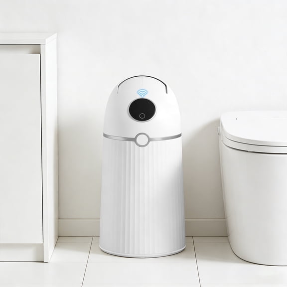 Banganicabot 2.7 Gallon Automatic Trash Can, Touchless Smart Bin, Self-Sealing & Self-Changing, Waterproof Slim Design for Home & Office