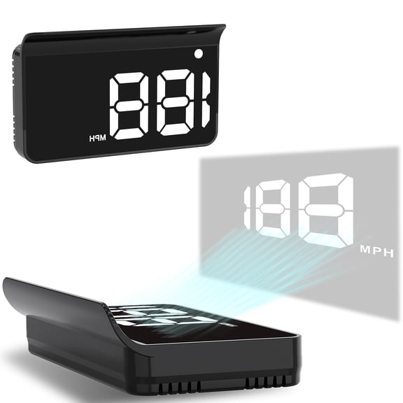 Bangbobby Heads up Display for Cars,Car HUD,Head up Display for Car,Digital GPS HUD Speedometer,USB Cable Plug and Play,Automatic Brightness Adjustment,Large Font Display (K1-White)