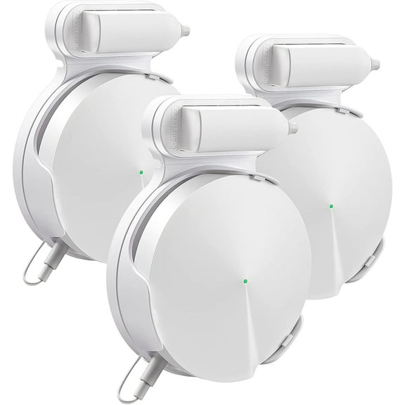 Bangcheer - Cable and Power Line Storage Boxes for WiFi Router, Easy-to-Install Deco Wall Mount Holder for Tp Link Deco M5, White of 3